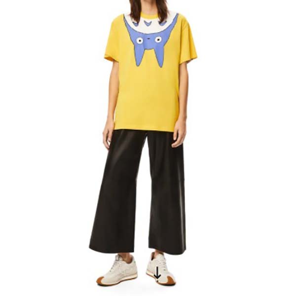 可愛いロエベ×となりのトトロコットン Tシャツ 偽物 アニメ コラボ 服 2023