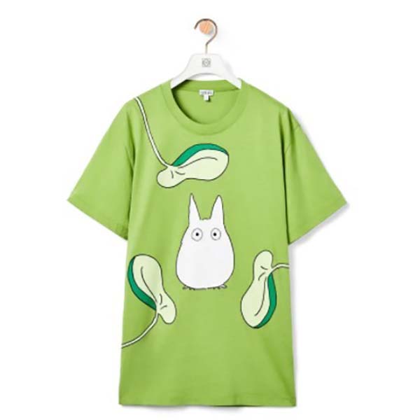 可愛いロエベ×となりのトトロコットン Tシャツ 偽物 アニメ コラボ 服 2023