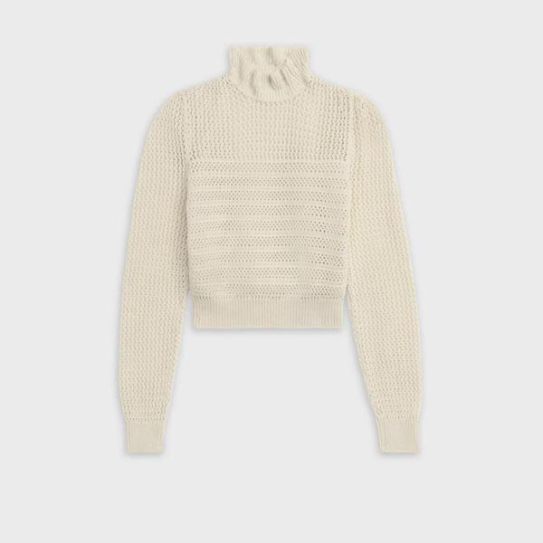 <新作21SS>フリル クルーネックーセーター●セリーヌ●全2色2A31E536M.11PY