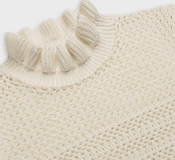 <新作21SS>フリル クルーネックーセーター●セリーヌ●全2色2A31E536M.11PY