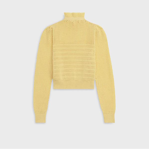 <新作21SS>フリル クルーネックーセーター●セリーヌ●全2色2A31E536M.11PY