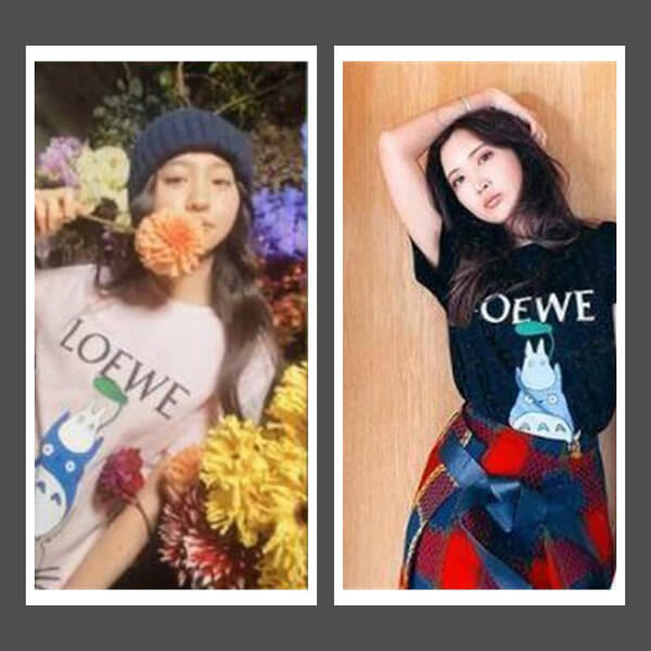 可愛いロエベ×となりのトトロコットン Tシャツ 偽物 アニメ コラボ 服 2023