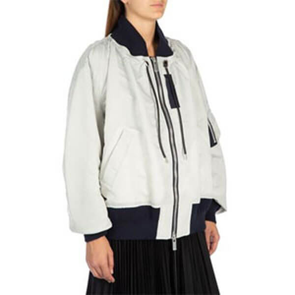 最新作サカイ グレーナイロンボンバージャケット コピー Sacai02