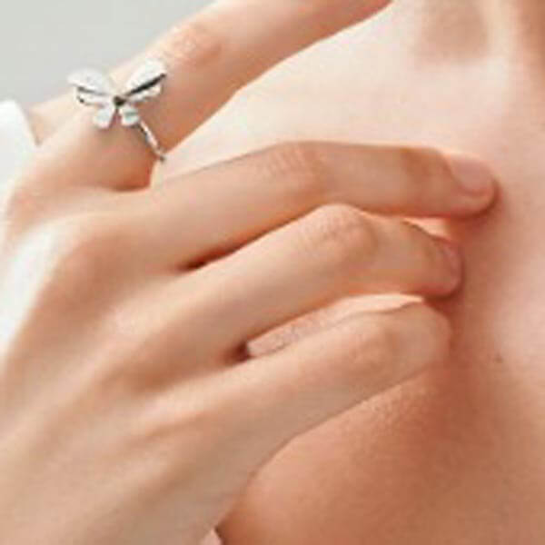 ティファニー リング コピー バタフライ スターリングシルバー 18K tiffany42243