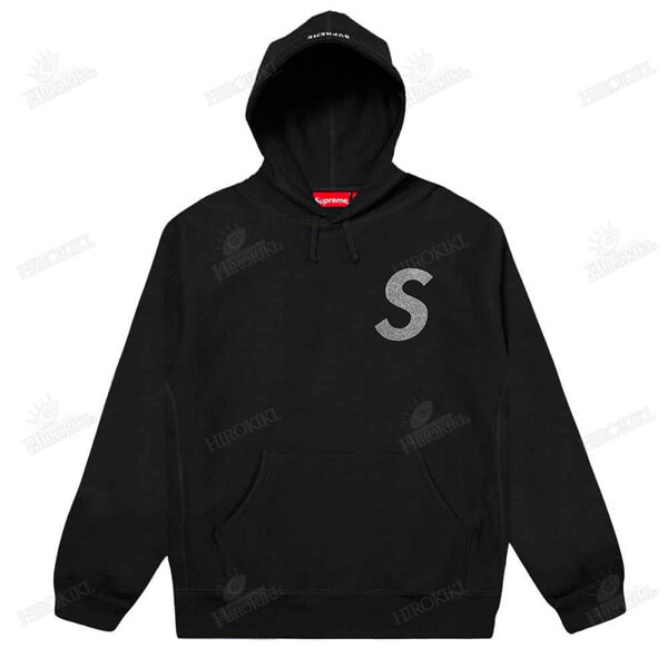 21SS シュプリーム パーカー コピーSwarovski S Logo Hooded Sweatshirt Sロゴ
