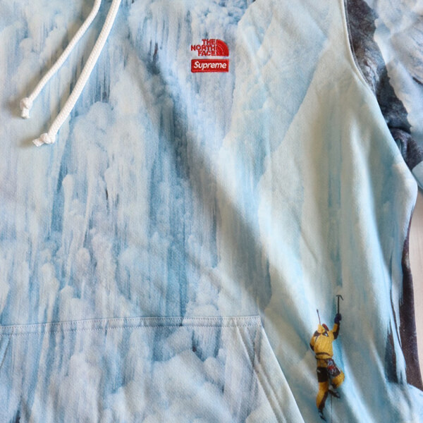 ★21SS★シュプリーム ノースフェイス 偽物 パーカー Ice Climb Hooded Sweatshirt