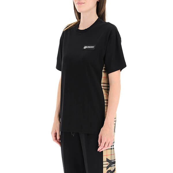 関税負担なし☆バーバリー コットン オーバーサイズTシャツ 8024545-CARRICKA1189