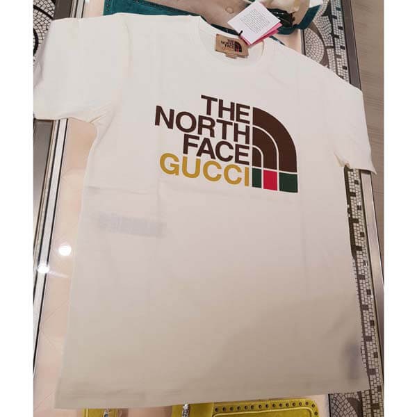 ノースフェイス グッチ tシャツ偽物激安 gucci northface T-SHIRT
