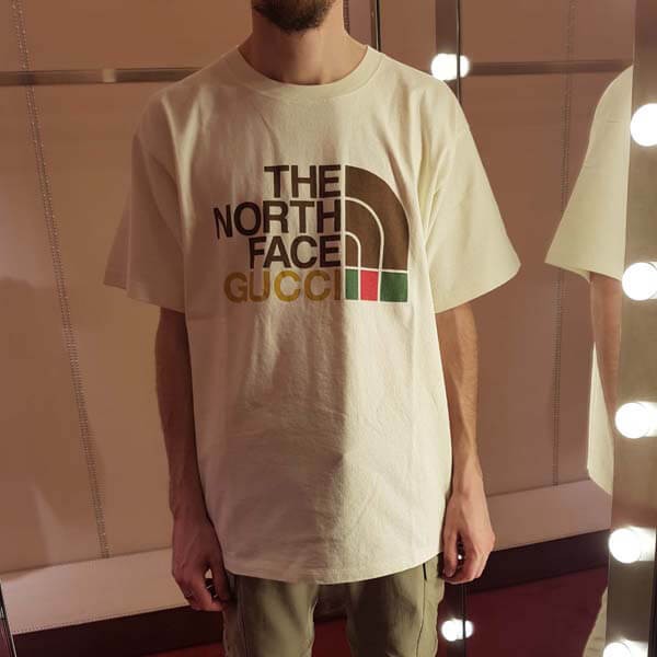 ノースフェイス グッチ tシャツ偽物激安 gucci northface T-SHIRT