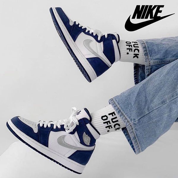 希少!ナイキ エアジョーダン1 RETRO HIGH OG GS MIDNIGHT NAVY CO.JP DC1788-100