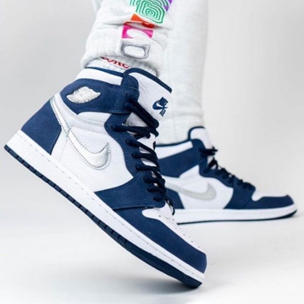 希少!ナイキ エアジョーダン1 RETRO HIGH OG GS MIDNIGHT NAVY CO.JP DC1788-100