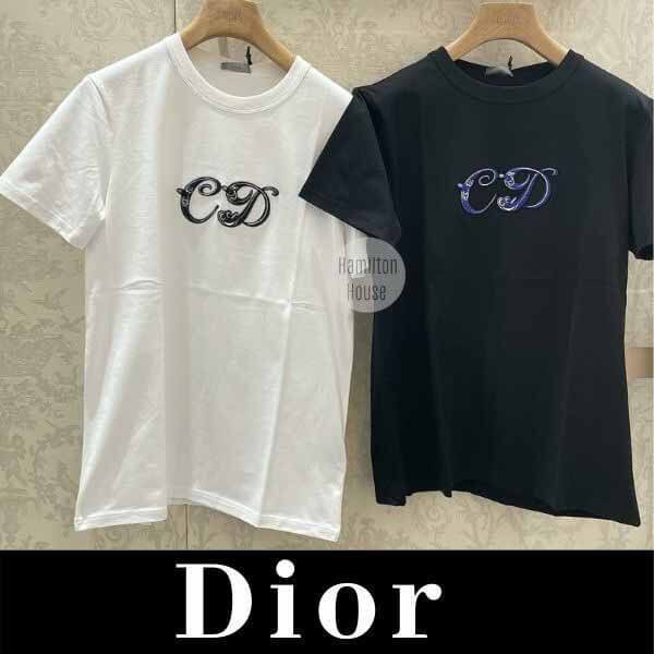 ″ディオール ケニーシャープ人気話題コラボ!″オーバーサイズ Tシャツ偽物☆4色