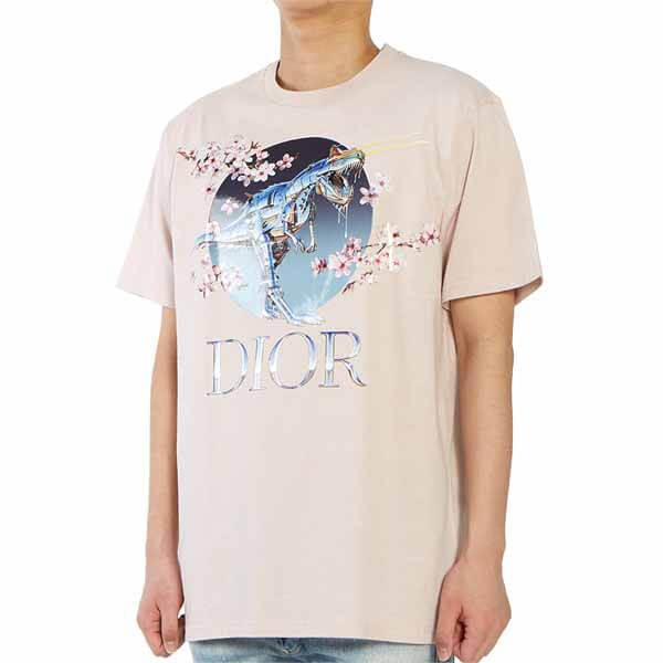 入手困難品!ディオール x Sorayama ロゴプリント Tシャツスーパーコピー☆2色