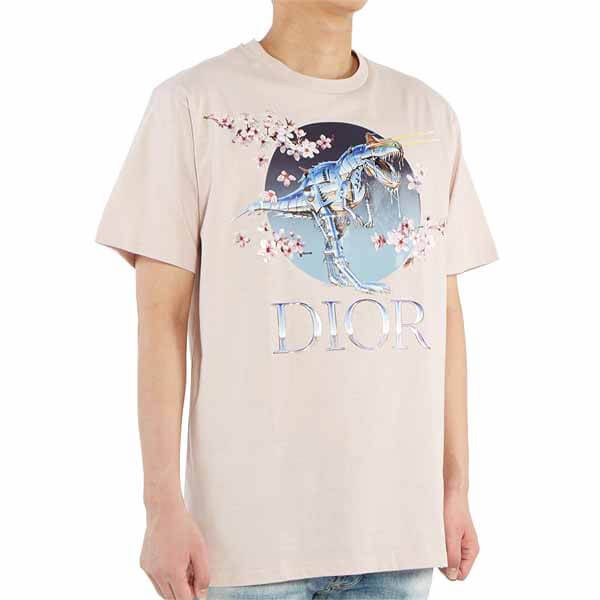入手困難品!ディオール x Sorayama ロゴプリント Tシャツスーパーコピー☆2色