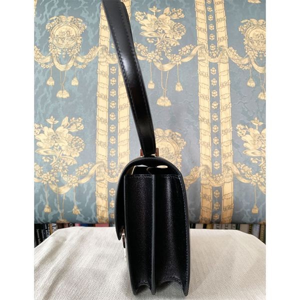 エルメス 幻のコンスタンスミニ コピー 18 黒 x シルバーパラジウム金具 H056347CC02