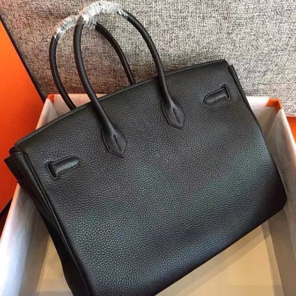 ♪即発エルメス Birkin25 偽物 ブラック SV金具 Y刻 トゴ バッグ 世界中で大人気