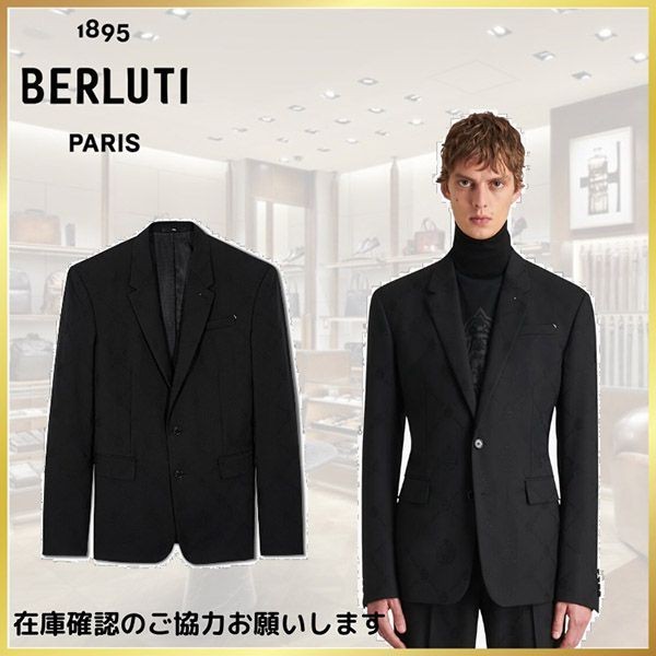 入手困難品!ベルルッティ★シングル ジャカード ジャケット コピー