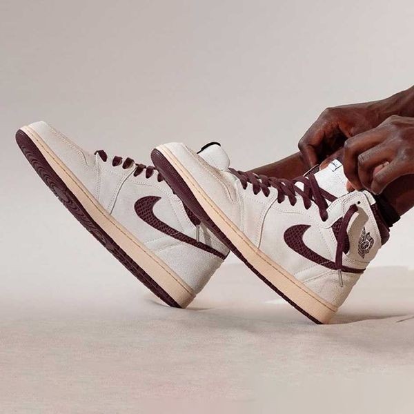 アママニエール aj1 偽物 ナイキ スーパーコピー レトロ ハイ OG  セイルアンドバーガンディ DO7097-100