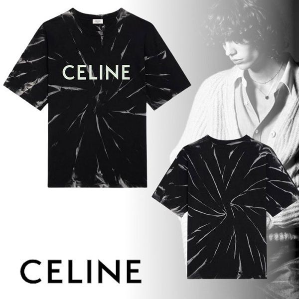 22SS新作 セリーヌ ルーズ Tシャツ 偽物 コットンジャージー ロゴ 3色 2X820643O38AW