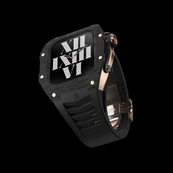 ゴールデンコンセプト スーパーコピー 偽物 Apple Watch Case - RSC - ONYX BLACK / RG