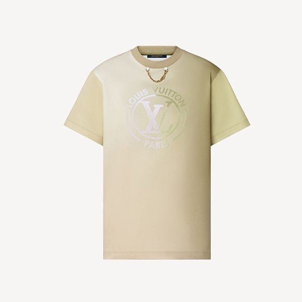 【新作】ルイヴィトン グラディエントLVサークルTシャツ パロディ 1AA0EA