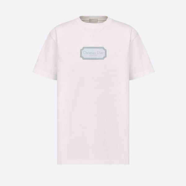 人気♪ディオール Tシャツ 偽物 リラックス フィット コットン ロゴ 2色 243J685B0554_C088
