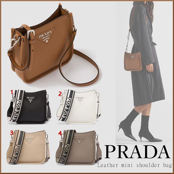 お早めに★プラダ＊Leather mini shoulder ミニショルダーバッグ 1BH191_2DKV_F0572_V_3OO