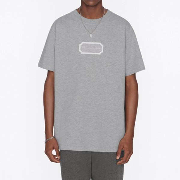 人気♪ディオール Tシャツ 偽物 リラックス フィット コットン ロゴ 2色 243J685B0554_C088