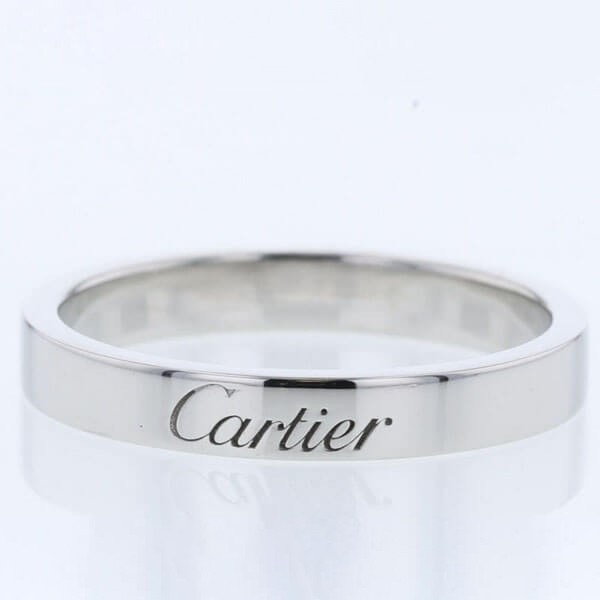大人気★カルティエ ロゴデザイン プラチナリング コピー 即完売必至!Cartier021