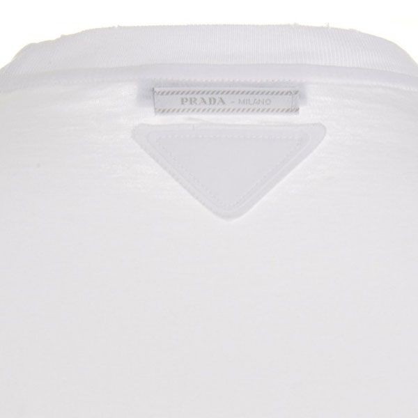 超希少！プラダ エンボス ロゴ コットン Tシャツ コピー 35838R_124R