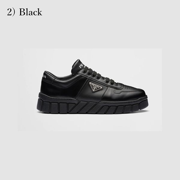 口コミで高評価！プラダ メンズレザースニーカー コピー Leather sneakers送料込