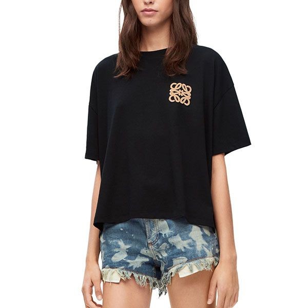 注目度抜群!ロエベ アナグラム クラフト Tシャツ コットン S616Y22J12