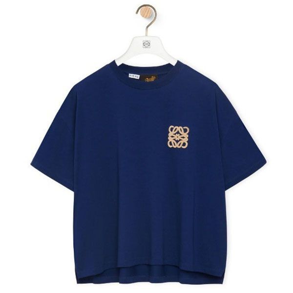 注目度抜群!ロエベ アナグラム クラフト Tシャツ コットン S616Y22J12