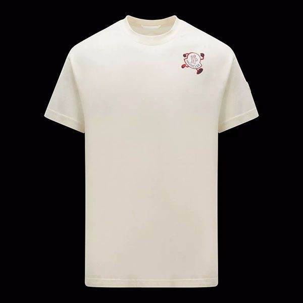 モンクレール 偽物 ロゴプリント 半袖Tシャツ I10918C00019M2326038