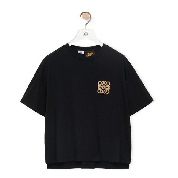 注目度抜群!ロエベ アナグラム クラフト Tシャツ コットン S616Y22J12