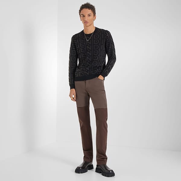 マークジェイコブス偽物 Fendi×Marc Jacobs ウール ナイロンセーター 2色 FZX131AMBXF0QA1