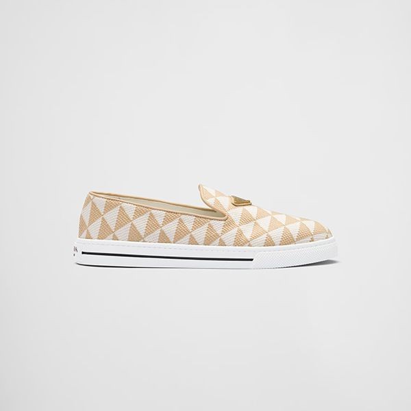 2023ブランド[プラダ]スリッポンシューズ 偽物 Embroidered fabric Slip-onShoes