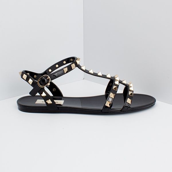 ヴァレンティノ 偽物ROCKSTUD FLAT RUBBER SANDAL サンダル3色