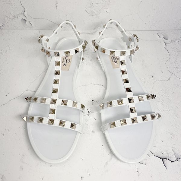 ヴァレンティノ 偽物ROCKSTUD FLAT RUBBER SANDAL サンダル3色