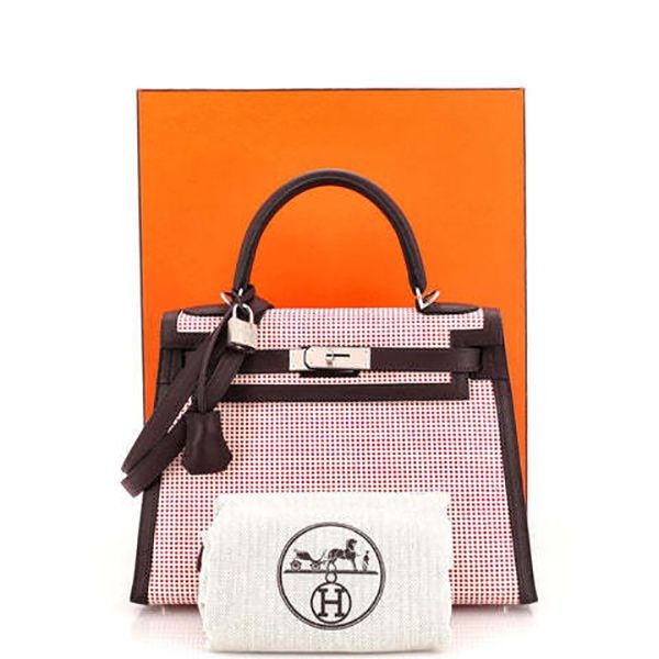 超人気エルメス ケリー サドラー28 コピーQuadrille Canvas 90000233