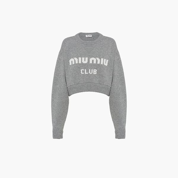 ミュウミュウ クロップド カシミア 偽物 セーターMML664_11SK_F0031