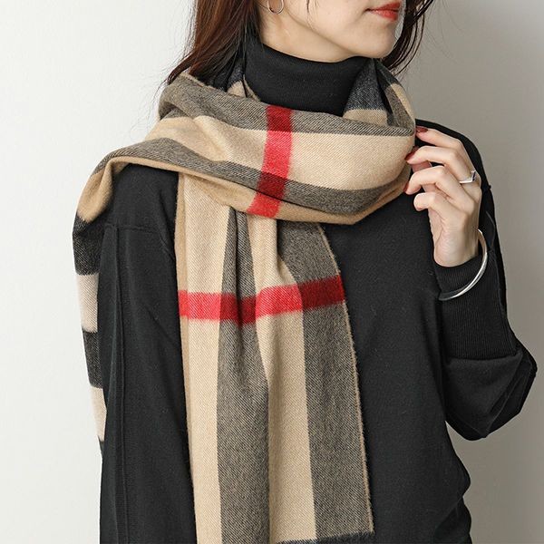 バーバリー マフラー 偽物HALF MEGA CHECK CASHMERE SCARF8015550