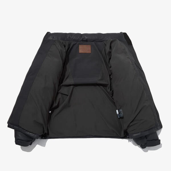 ノースフェイス ECO LEATHER NUPTSE 偽物 ダウンジャケット 送料・関税込