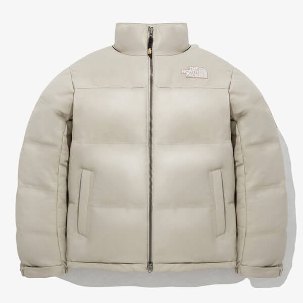 ノースフェイス ECO LEATHER NUPTSE 偽物 ダウンジャケット 送料・関税込