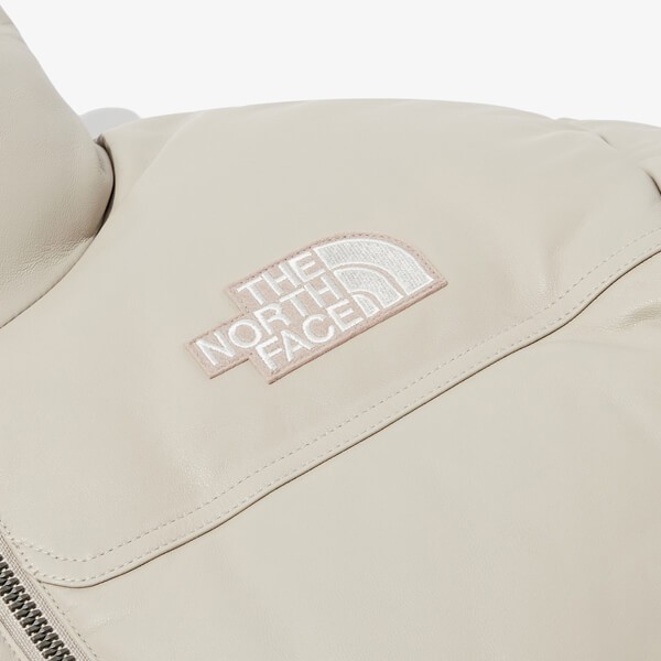ノースフェイス ECO LEATHER NUPTSE 偽物 ダウンジャケット 送料・関税込