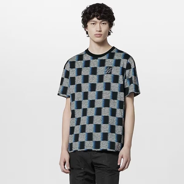 国内入手困難★ルイヴィトン ダミエ 半袖 偽物 コットンTシャツ 1AFB29