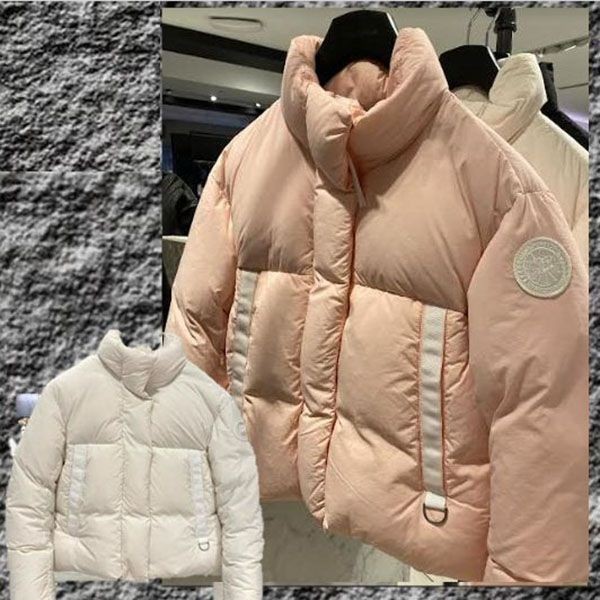 7日間返品返金保障カナダグース ホワイトラベル!JUNCTION Cropped Puffe w23110802