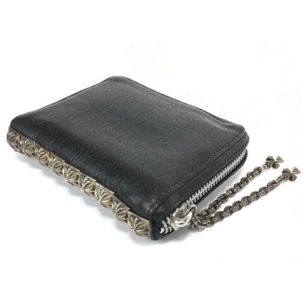 クロムハーツ 偽物 財布 WLT 3 SIDE ZIP ヘビーレザーch12151