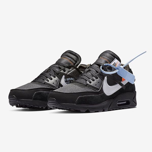 Off-White x ナイキ コピーAIR MAX 90 "BLACK" オフホワイト AA7293-001