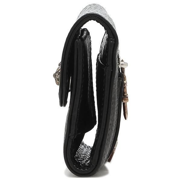 クロムハーツ N級品 三つ折り財布 ブラック メンズ 116538 ウェーブ ミニ財布